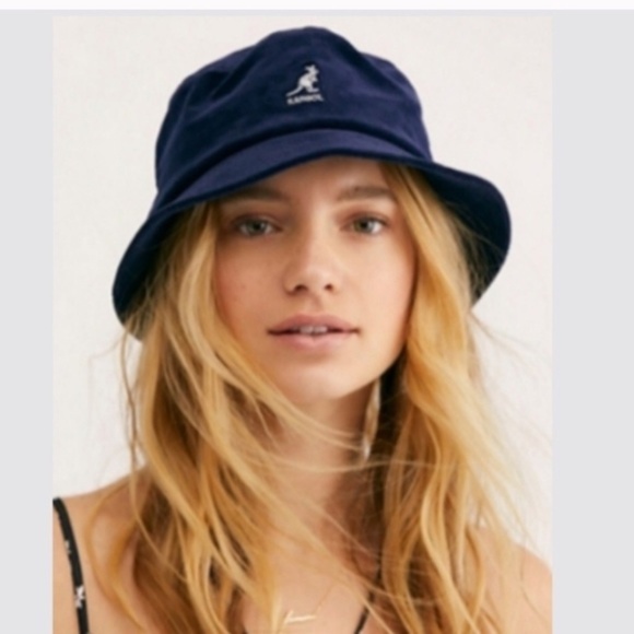 Kangol Navy Blue Corduroy Bucket Hat 